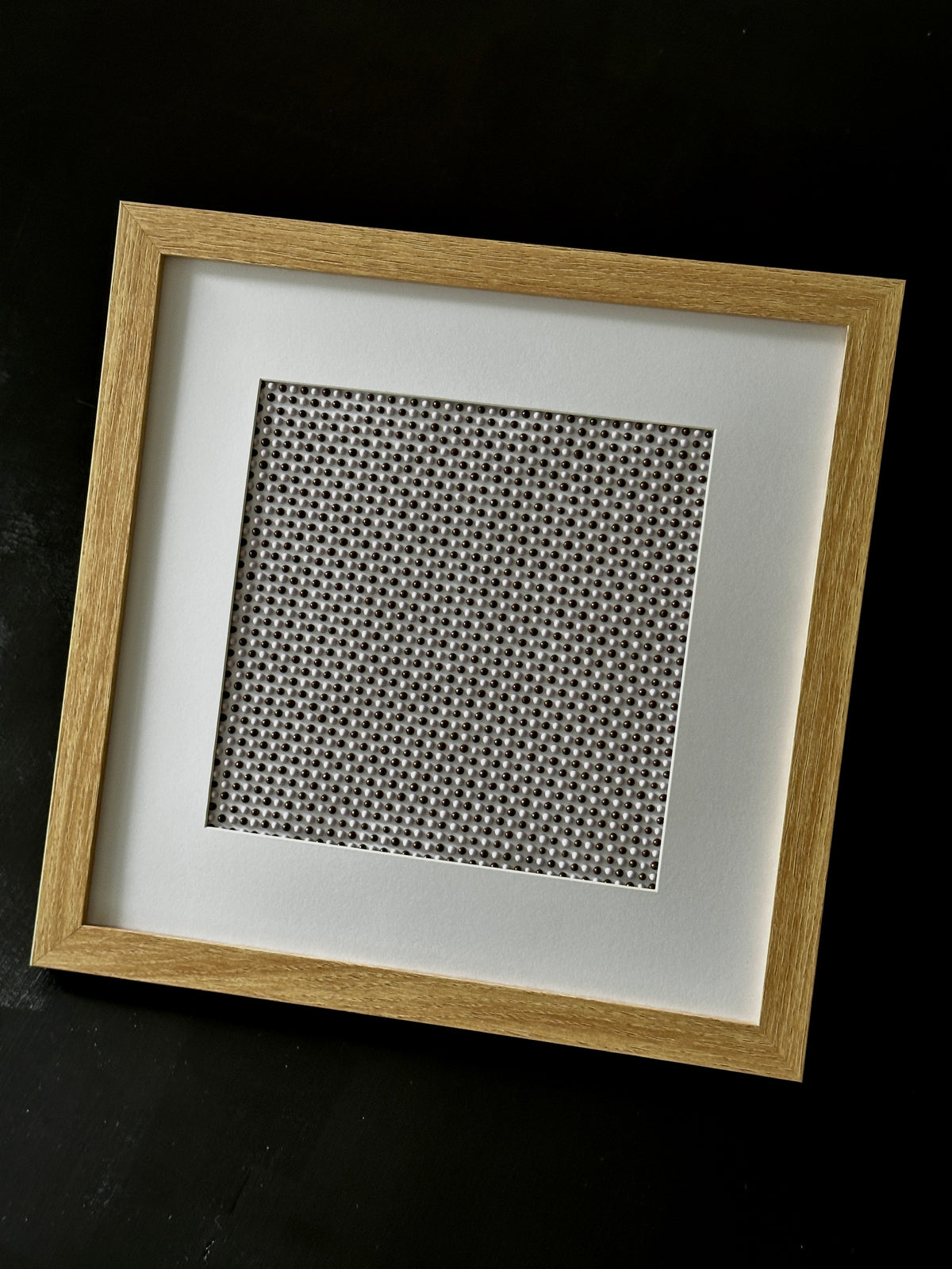 Original Textured Abstract Dot Painting | Cocoa Brown & Lavender