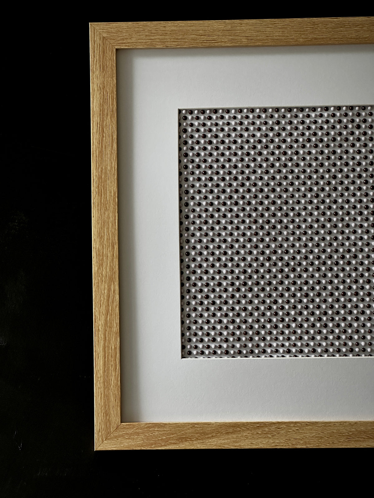 Original Textured Abstract Dot Painting | Cocoa Brown & Lavender