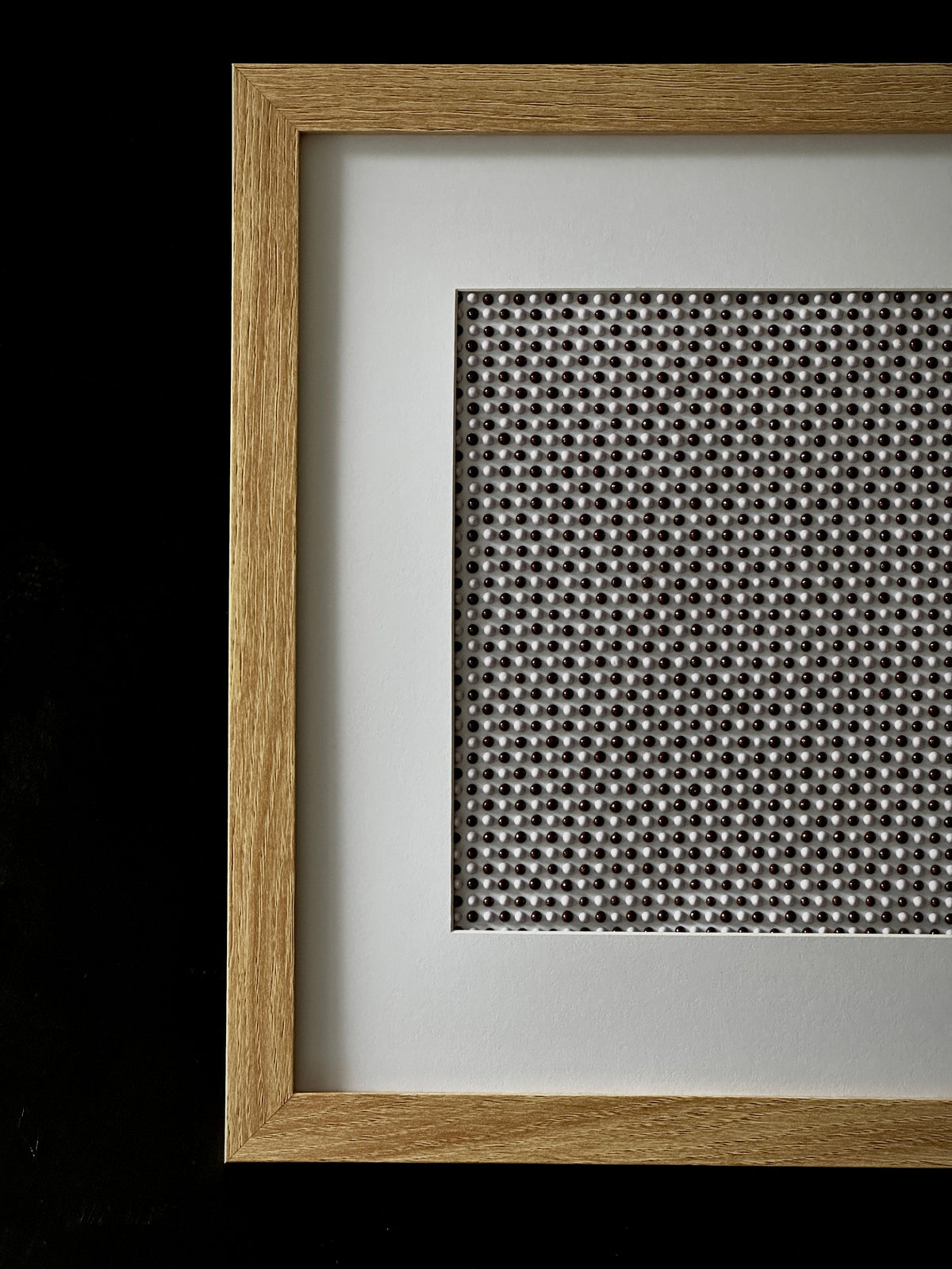Original Textured Abstract Dot Painting | Cocoa Brown & Lavender
