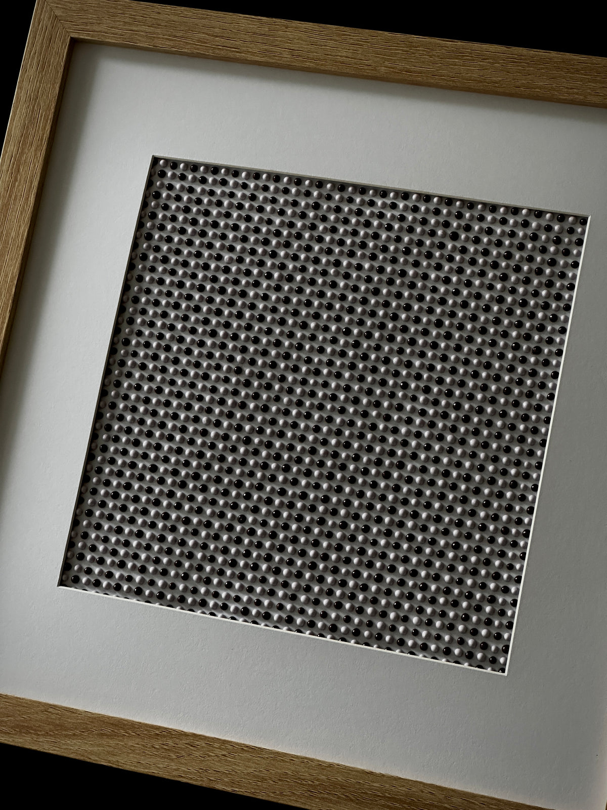 Original Textured Abstract Dot Painting | Cocoa Brown & Lavender