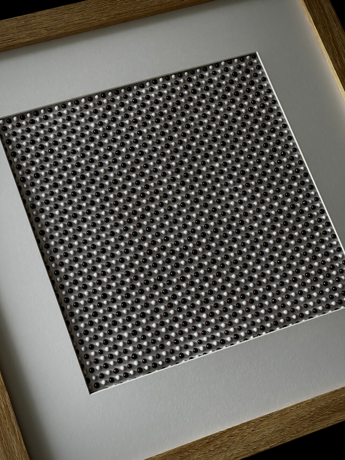 Original Textured Abstract Dot Painting | Cocoa Brown & Lavender