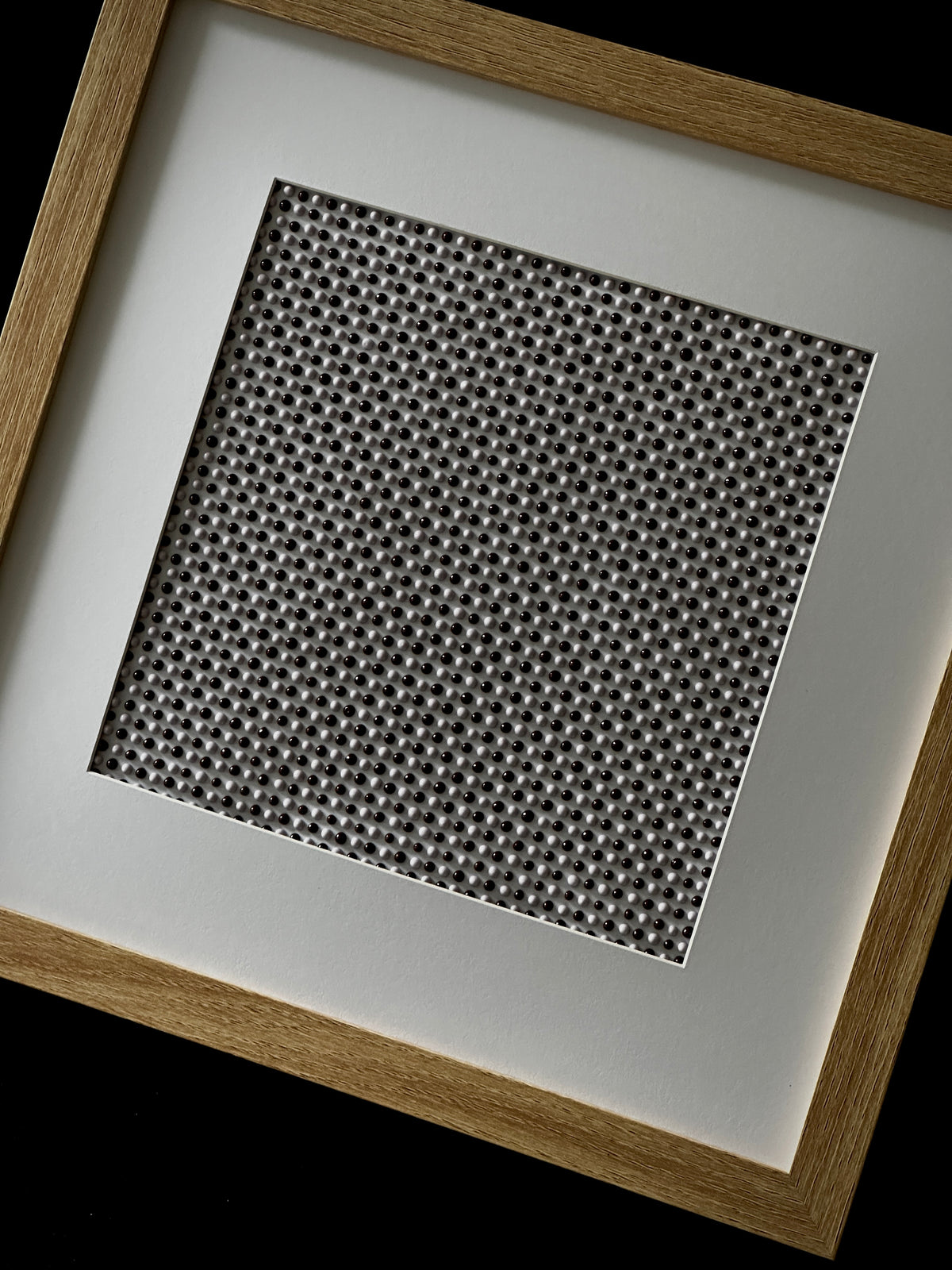 Original Textured Abstract Dot Painting | Cocoa Brown & Lavender
