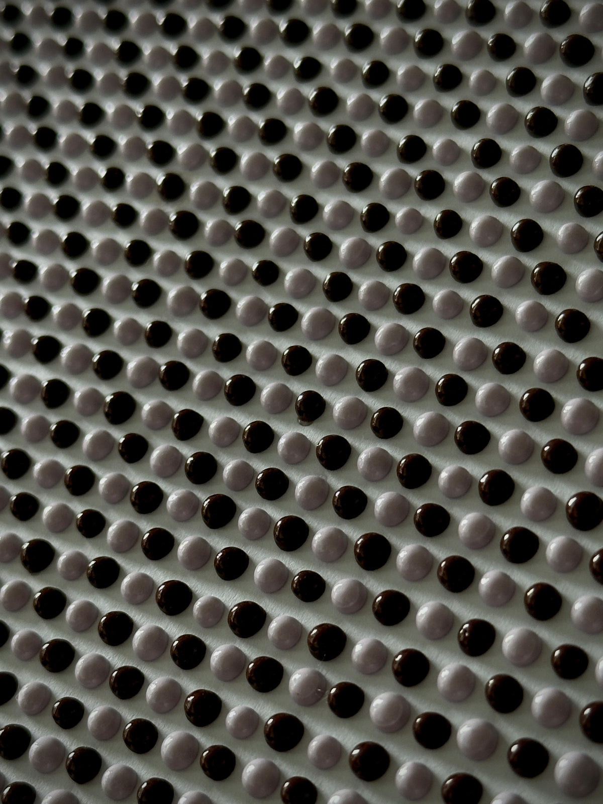 Original Textured Abstract Dot Painting | Cocoa Brown & Lavender