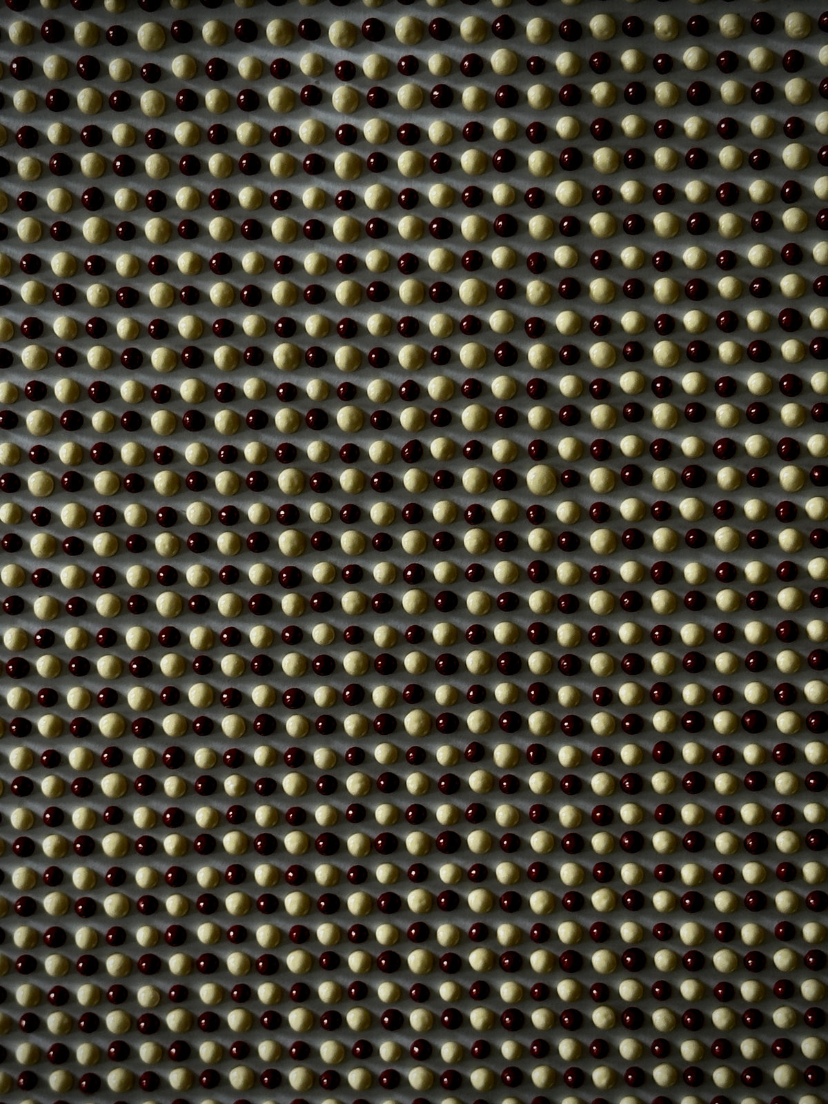 Textured Abstract Dot Painting | Brandy & Vanilla Cream | Original Artwork