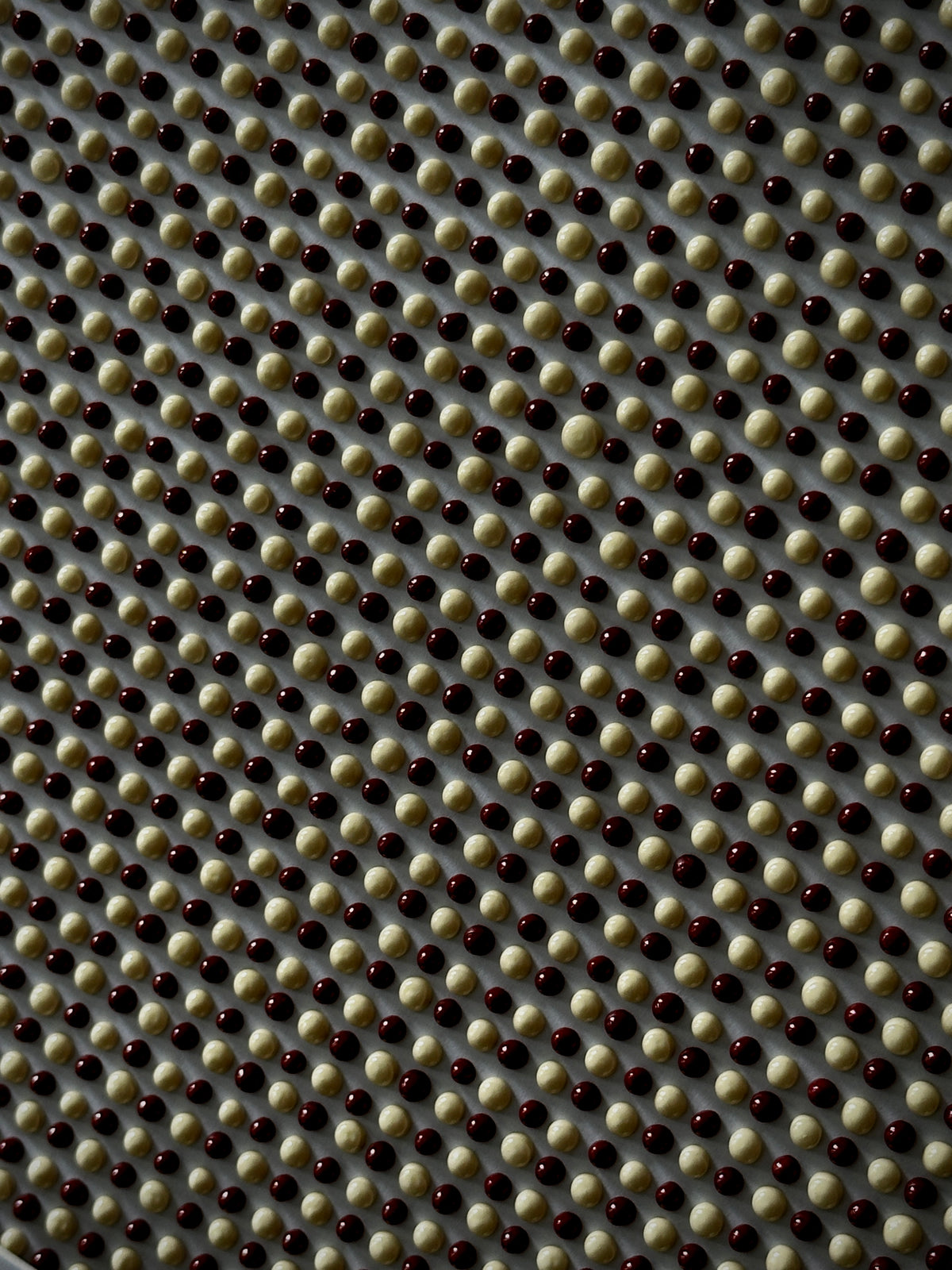 Textured Abstract Dot Painting | Brandy & Vanilla Cream | Original Artwork