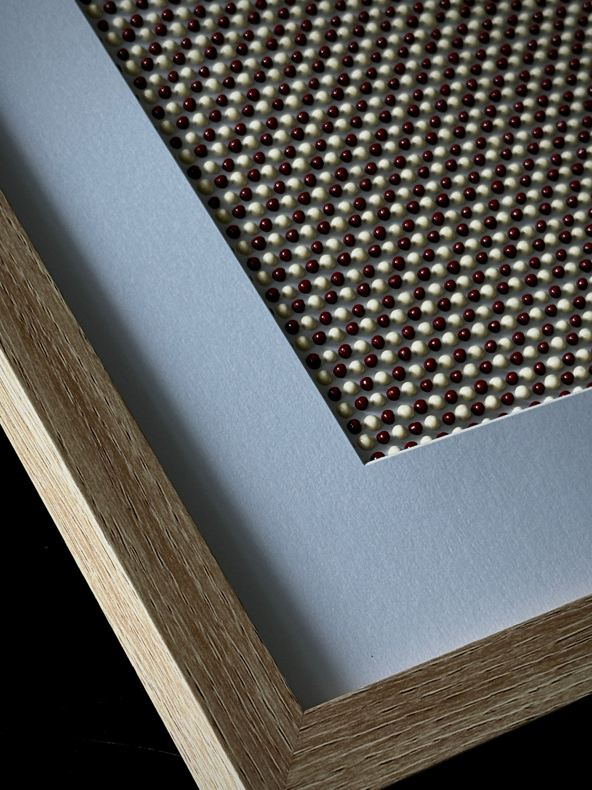 Textured Abstract Dot Painting | Brandy & Vanilla Cream | Original Artwork