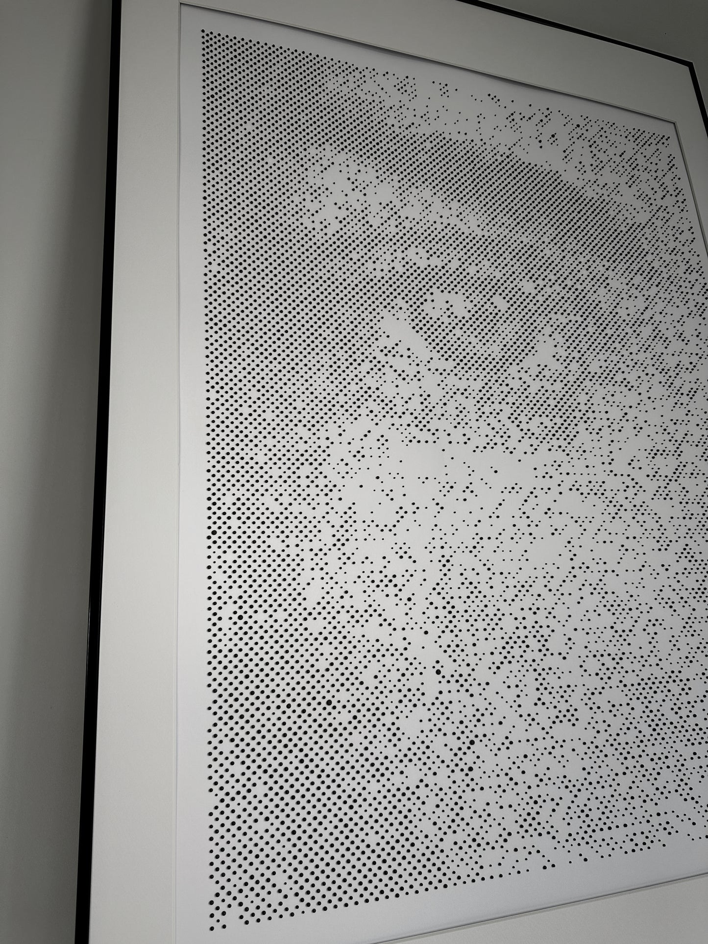 Close-up of dot texture technique on original portrait – Desire Without Restraint – KARU Studio
